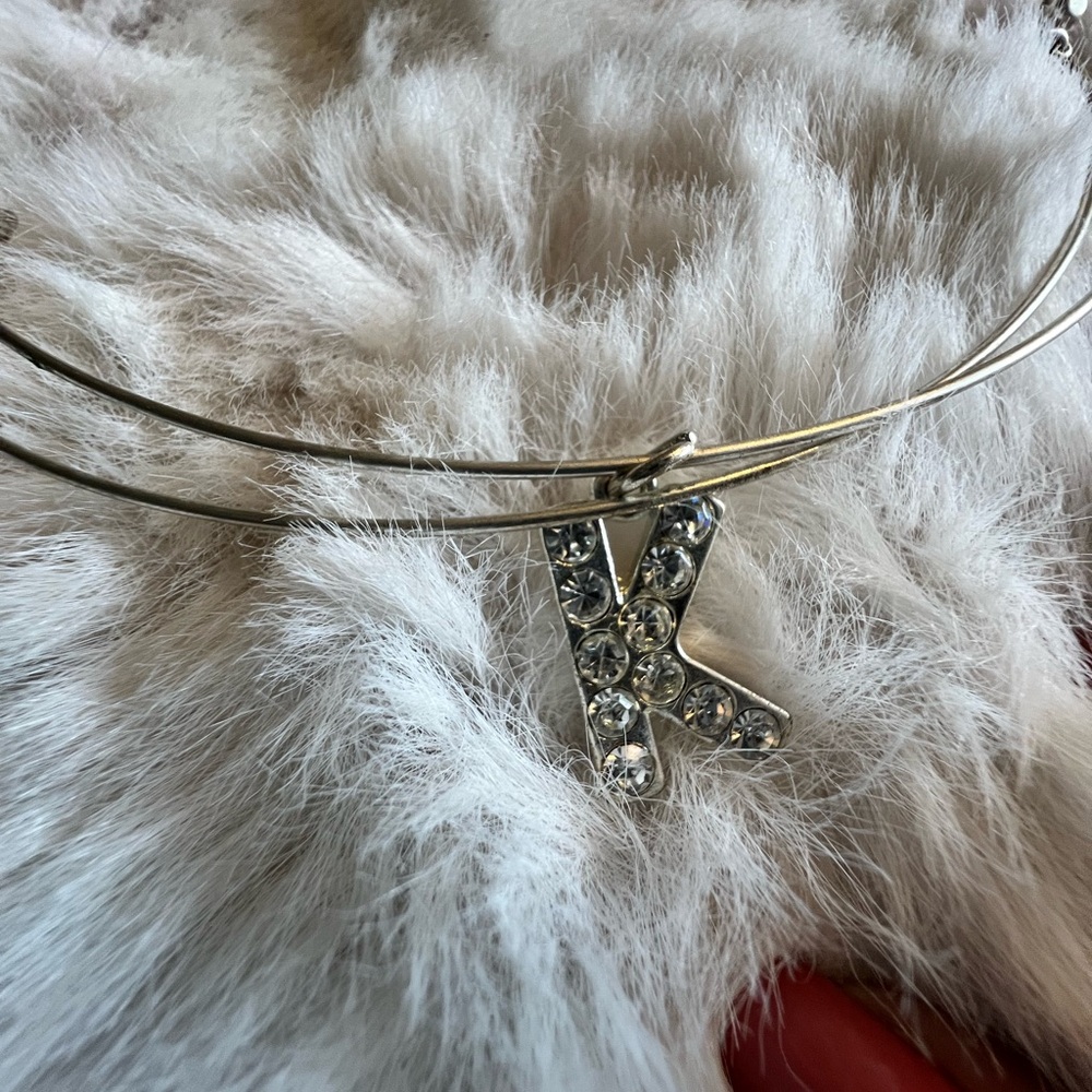 Silver Initial 'K' Bracelet